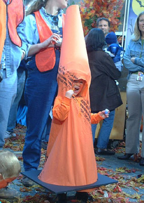 Traffic cone... NBC's Today Show Halloween (jtg)