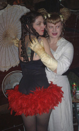 Dollhaus fashions 1 -  Dollhaus Gallery's "Terrible Toy Fair" party, Williamsburg, Brooklyn. March 1, 2003. www.dollhaus.com