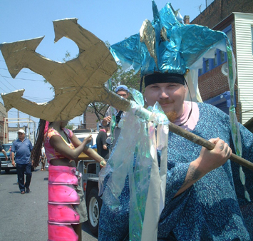 Duct Tape Neptune - Coney Island Mermaid Parade 2002