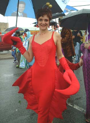 062103lobstagirl - 
Coney Island Mermaid Parade, 2003
