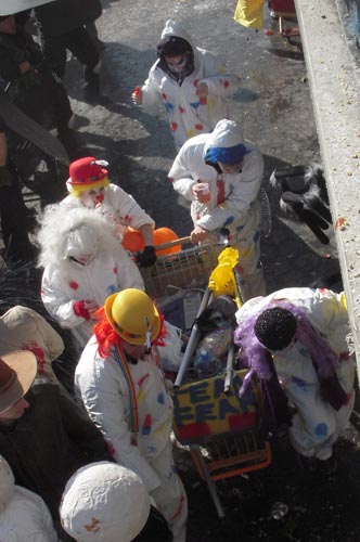 These clown chickens had dozens of eggs...