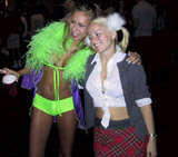 Britney Spears & a HO - Britney & Ho outside Club RA in the Luxor Hotel at the Pimps & Hos after party