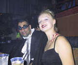 Dracula and his victim - Dracula and his victim inside Club RA in the Luxor Hotel at the Pimps & Hos after party