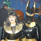 Latex Anubis... Mistress Evita's Halloween party (by Abby)