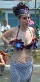 Breast Fan Mermaid - 2001 Coney Island Mermaid Parade