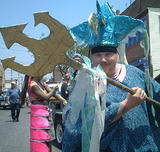 Duct Tape Neptune - Coney Island Mermaid Parade 2002