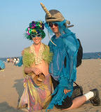 Reef Babe & Narwhale Boy - Coney Island Mermaid Parade 2002