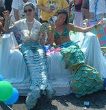 Mermalounging - Coney Island Mermaid Parade 2002