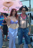 Pink Parasol & Pirate - Coney Island Mermaid Parade 2002