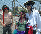Pirate Threesome - Coney Island Mermaid Parade 2002