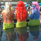 Rainbow Merms 2 - Coney Island Mermaid Parade 2002