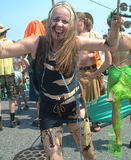Seaweed Style - Wearing the weed... Coney Island Mermaid Parade 2002