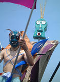 Stilt Dude & Puppet - Coney Island Mermaid Parade 2002