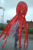 Squid puppet - 
Coney Island Mermaid Parade, 2003