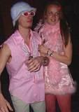 Pinky Couple - Friends of Burning Man NYC Benefit Party, 3-31-01.