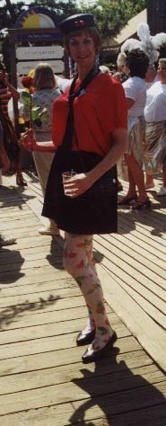 School Mistress with a Rose - Fire Island Invasion 2000