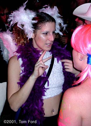 He had 2 - NYC Burning Man Decompression Party, 11-17-01.