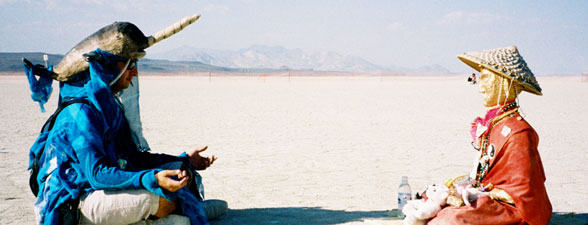 Narwhal Buddah - Panoramic...  Burning Man 2002
