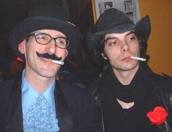 Smoking Hats - Friends of Burning Man NYC Benefit Party, 3-31-01.