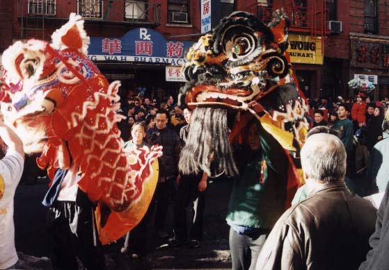2 Lions - NYC China Town 2000