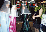 Gals dressed like Lamps - New York City Halloween Parade