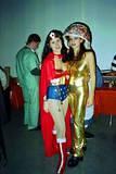 Lamp Lady and Wonder Woman - New York City Halloween Party, Chelsea Art Gallery - 10/28/00