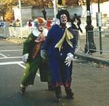 Rollerblading Clowns - NYC Macy's Halloween Parade