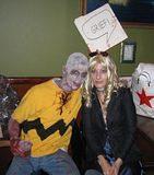 Charlie Brown & Jessica Simpson- who started as food but later turned into a zombie when it was discovered that she had no brain...