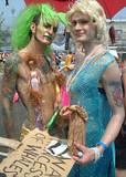 Princess of Whales and Barbie Buddy - Princess Diana and her latest beau at the 2001 Coney Island Mermaid Parade