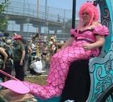 Scowling Mermaid - 2001 Coney Island Mermaid Parade