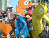 Narwhale & Seahorses - Coney Island Mermaid Parade 2002