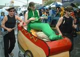 Mermaid hotdog - 
Coney Island Mermaid Parade, 2003