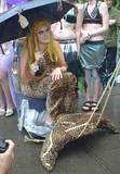 Mermaid leopard - 
Coney Island Mermaid Parade, 2003