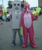 Flippered Finned Robot & Pink Panther