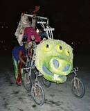 Art Bike- 3 eyed 1 tooth - Burning Man 2001.  To edit record e-mail Editor@CostumeNetwork.com.