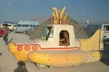 Art Car- Yellow Submarine - Burning Man 2001.  To edit record e-mail Editor@CostumeNetwork.com.