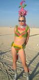Flowered Beauty - Burning Man 2001. To edit, e-mail Editor@CostumeNetwork.com