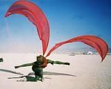 Kite Winged Dancers - Burning Man 2001.  To edit, email editor@costumenetwork.com