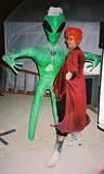Green & Red Aliens - Yours Truly @ Burning Man 2001.