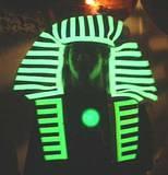 Fluorescent Pharaoh - NYC Burning Man Decompression Party, 11-17-01.