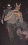 Pan gets groped - Nothing like a man in furry pants... NYC Burning Man Decompression Party, 11-17-01.