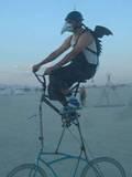 Biker Bird - Burning Man, 2002.