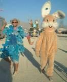 Cookie & Bunny - Burning Man, 2002.