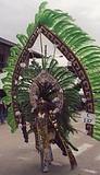 Green Plumed Fan - Trinidad Carnival 2000