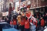 Lions attacking NYPD - NYC China Town 2000